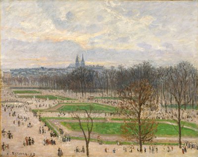 El Jardín de las Tullerías en una Tarde de Invierno, 1899 de Camille Jacob Pissarro