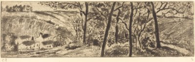 El Paisaje Largo Paysage en long, 1879 de Camille Pissarro