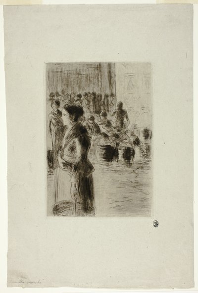 La criada de compras de Camille Pissarro