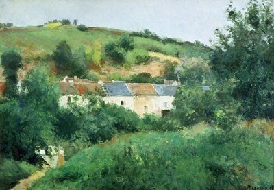 El camino en el pueblo de Camille Jacob Pissarro