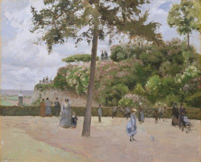 El jardín público en Pontoise, 1874 de Camille Jacob Pissarro