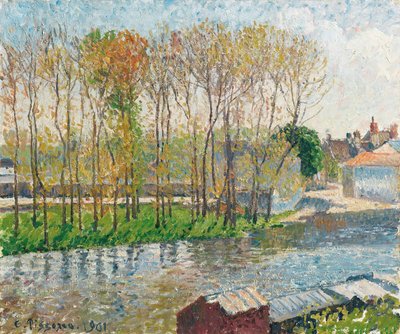 La frontera del Loing en Moret de Camille Pissarro