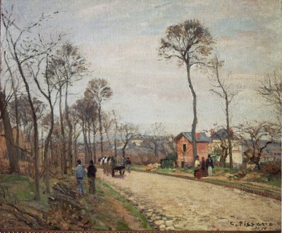 El camino a Louveciennes - 1870 de Camille Jacob Pissarro