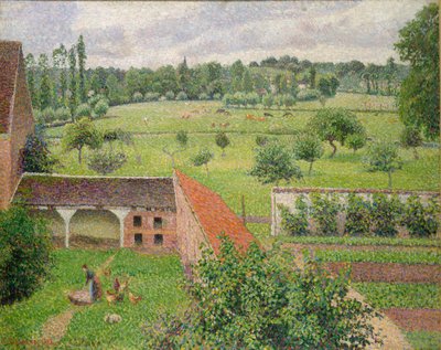 Vista desde mi ventana, Eragny-sur-Epte de Camille Pissarro