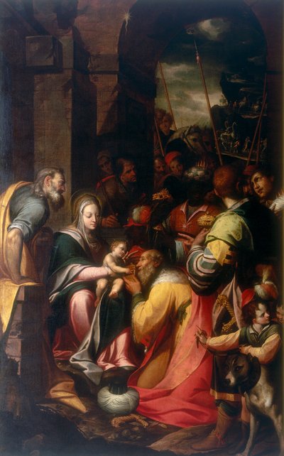 Adoración de los Reyes Magos, obra de Camillo Procaccini, conservada en la Galería Estense de Módena de Camillo Procaccini