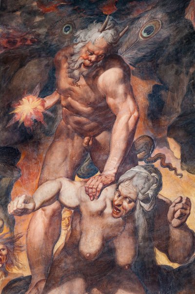 Juicio Final, detalle (fresco) de Camillo Procaccini