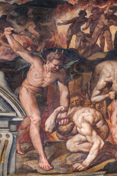 El Juicio Final, detalle (fresco) de Camillo Procaccini