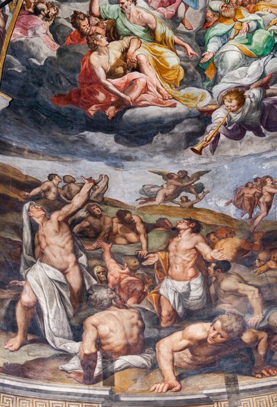 El Juicio Final, detalle (fresco) de Camillo Procaccini