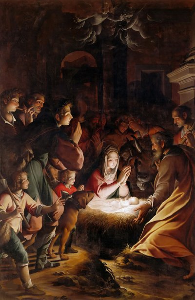La adoración de los pastores, c. 1615 de Camillo Procaccini