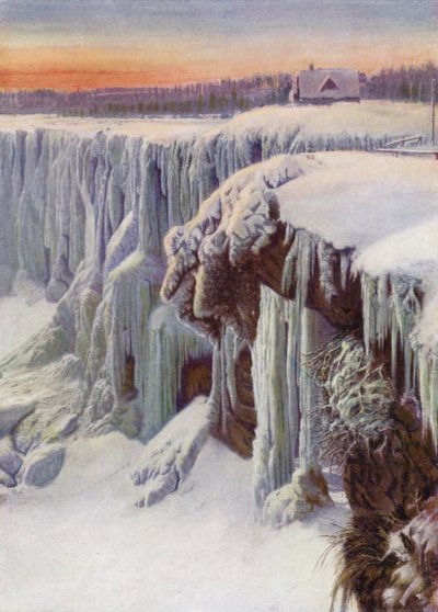 Cataratas del Niágara congeladas en invierno (foto en color) de Canadian Photographer