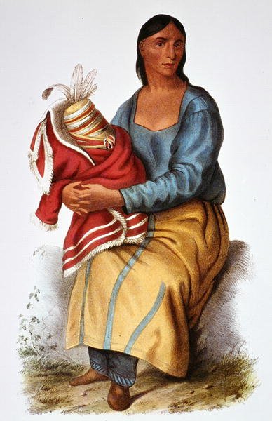 Una viuda Chippewa de Canadian School