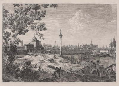 Vista imaginaria de Padua, de la serie Vedute (Vistas) de Canaletto (Giovanni Antonio Canal)