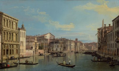 El Gran Canal de Venecia desde el Palacio Flangini hasta Campo San Marcuola de Canaletto (Giovanni Antonio Canal)
