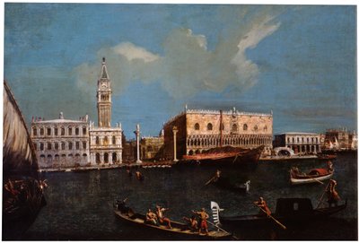 Gran Canal, Piazzetta y Palacio Ducal en Venecia de Canaletto,