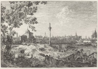 Vista Imaginaria de Padua, c. 1735-1746 de Canaletto