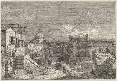Vista imaginaria de Venecia, 1741 de Canaletto