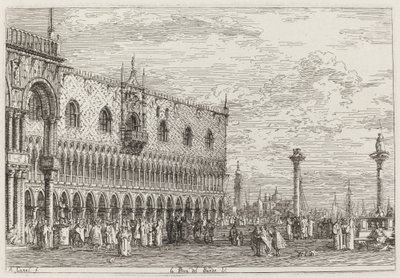 La Piera del Bando. V. [abajo a la derecha] de Canaletto