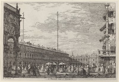 Le Procuratie niove e S. Ziminian V., c. 1735-1746 de Canaletto