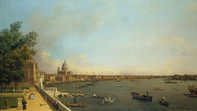 Londres: El Támesis desde Somerset House Terrace hacia la City de Canaletto