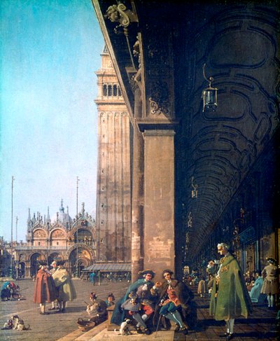 Piazza San Marco y la columnata de Giovanni Antonio Canal