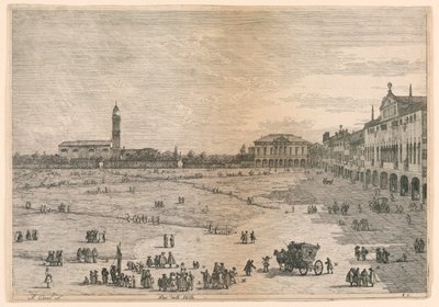 Prà della Valle (Prato della Valle, Padua), de Vedute altre prese da i luoghi altre ideate de Canaletto