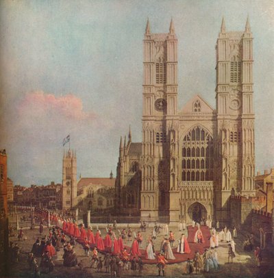 Procesión de la Orden del Baño, 1749 de Giovanni Antonio Canal