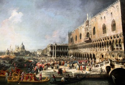 Recepción del embajador francés en Venecia, 1726-1727 de Canaletto