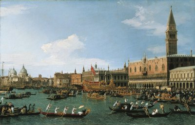 Regreso de Il Bucintoro en el Día de la Ascensión de Giovanni Antonio Canal