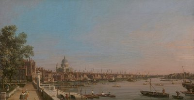 La ciudad desde cerca de la terraza de Somerset House de Canaletto