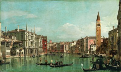 El Gran Canal, Venecia, mirando al sureste, con el Campo della Carità a la derecha, 1730s de Giovanni Antonio Canal