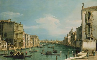 El Gran Canal de Venecia mirando al este desde el Campo di San Vio de Giovanni Antonio Canal