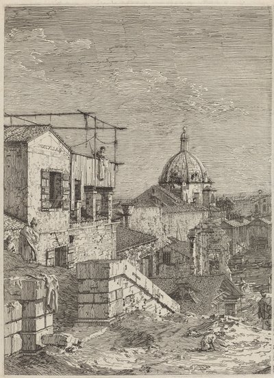 La casa con la inscripción de Canaletto