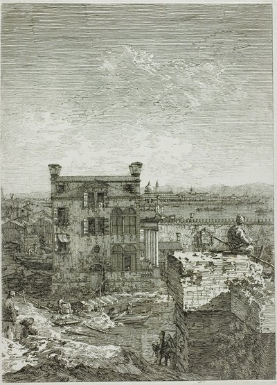 La Casa con el Peristilo, de Vedute de Canaletto