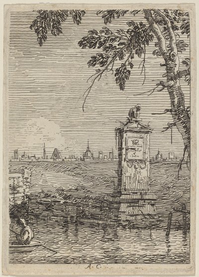 El Pequeño Monumento, c. 1735-1746 de Canaletto