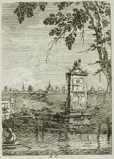 El pequeño monumento, de Vedute de Canaletto