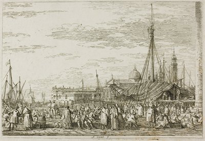 El Mercado en el Molo, de Vedute de Canaletto