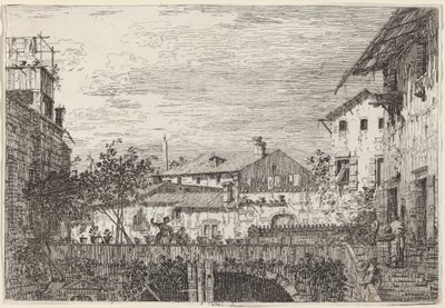 La terraza, c. 1735-1746 de Canaletto