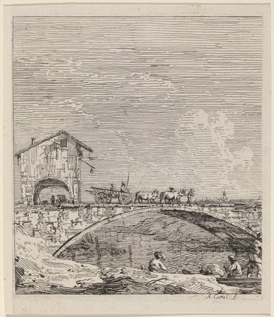 El Carro Pasando Sobre un Puente de Canaletto