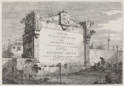 Placa de título, c. 1735-1746 de Canaletto