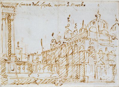 Venecia: San Marcos y la Loggetta, mediados del siglo XVIII de Canaletto