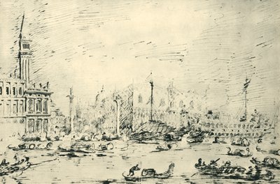 Venecia: El Bacino di San Marco en el Día de la Ascensión 1729, 1943 de Giovanni Antonio Canal