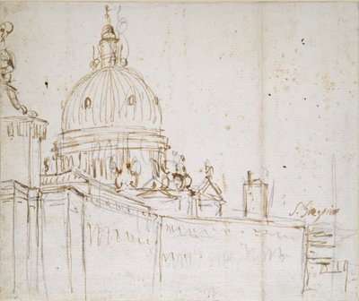 Venecia: La Dogana di Mare y S. Maria della Salute de Canaletto