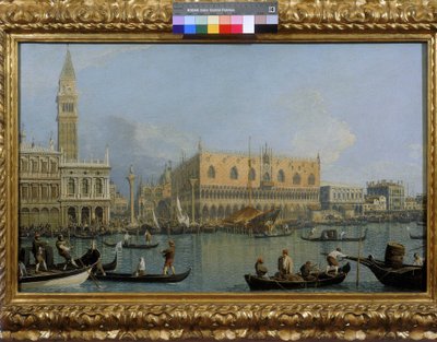 Vista del Palacio Ducal en Venecia de Giovanni Antonio Canal