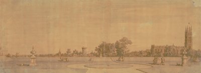 Warwick: La ciudad y el castillo desde los jardines del priorato de Canaletto