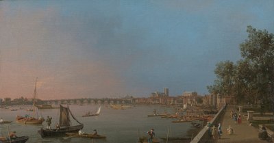 Westminster desde cerca de la terraza de Somerset House de Canaletto
