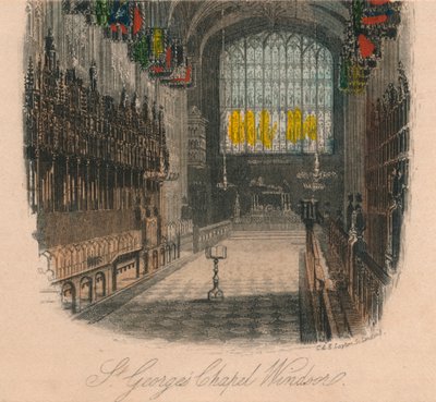 Capilla de San Jorge, Windsor, siglo XIX de CandE Layton