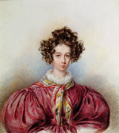 Retrato de George Sand (1804-76) 1830 de Candide Blaize