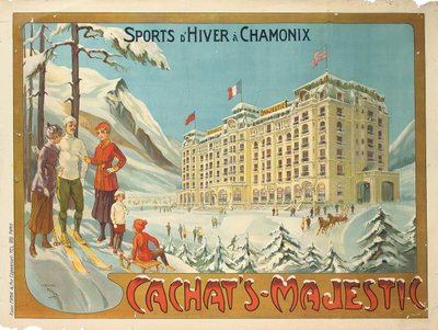 Cartel publicitario del hotel "Cachat
