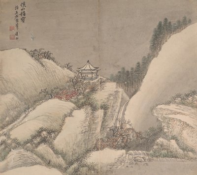 Paisajes en los estilos de varios artistas de Cao Jian