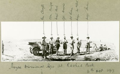 Cuartel General de la División ANZAC en Rashid Beck, octubre de 1917 de Capt. Arthur Rhodes